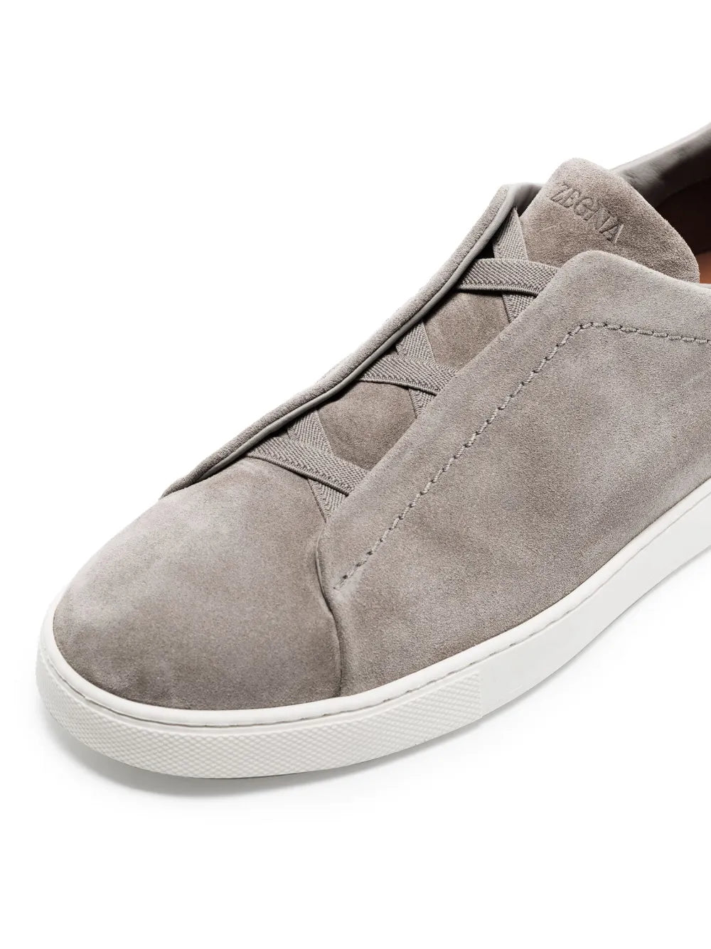 Zegna Triple Stitch Suede Sneakers