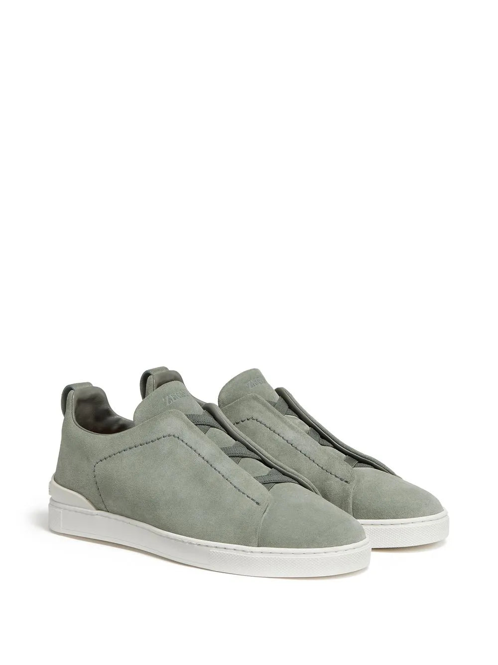 Zegna Triple Stitch Suede Sneakers