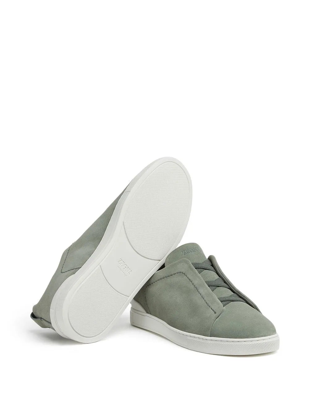 Zegna Triple Stitch Suede Sneakers