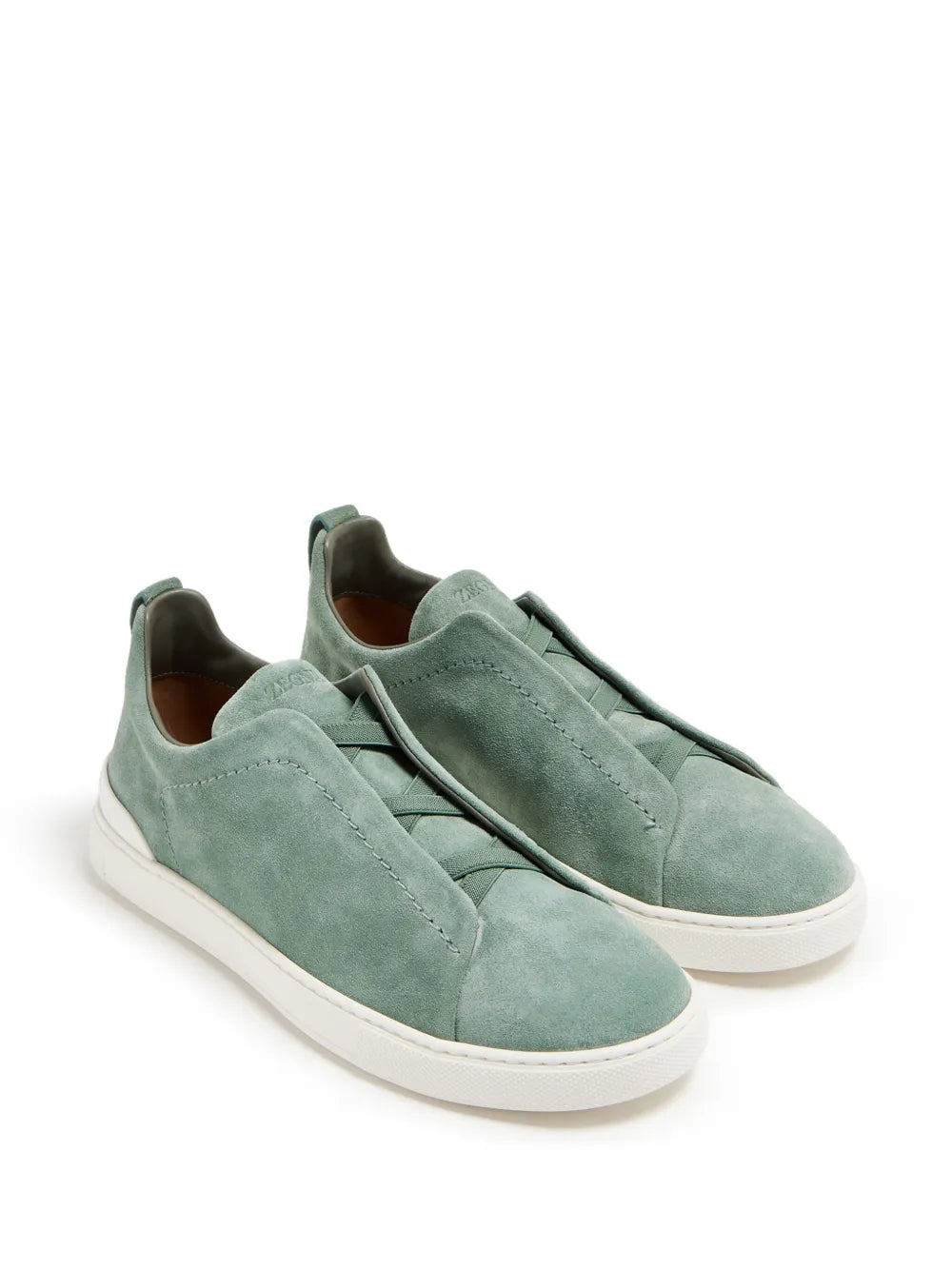 Zegna Triple Stitch Suede Sneakers
