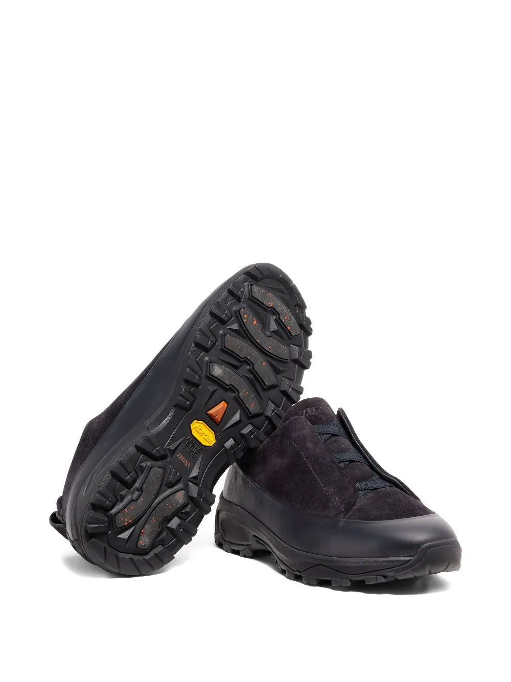 Zegna Triple Stitch?Leather Suede Sneakers